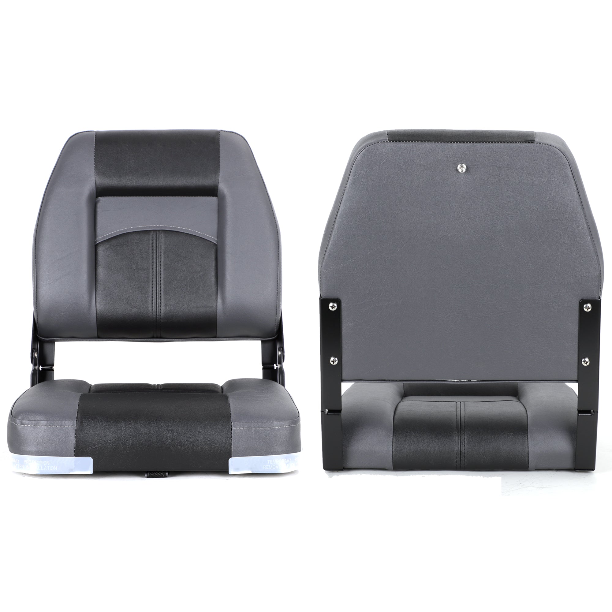 NORTHCAPTAIN A Pair of Deluxe Low Back Folding Boat Seat,Stainless Steel Screws Included
