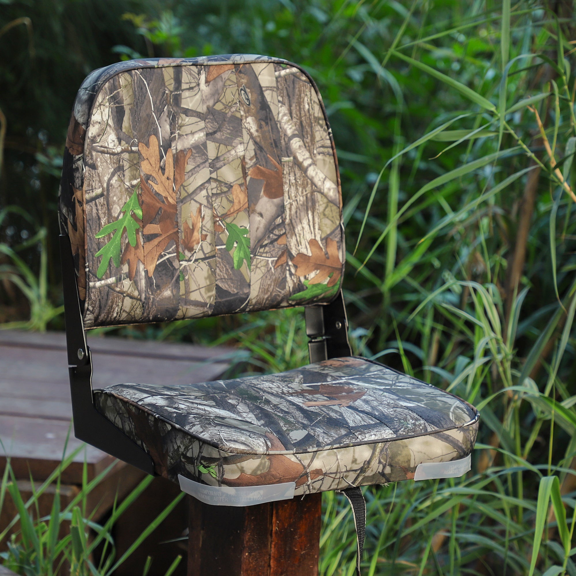 NORTHCAPTAIN A Pair of Deluxe Low Back Folding Boat Seat,Stainless Steel Screws Included