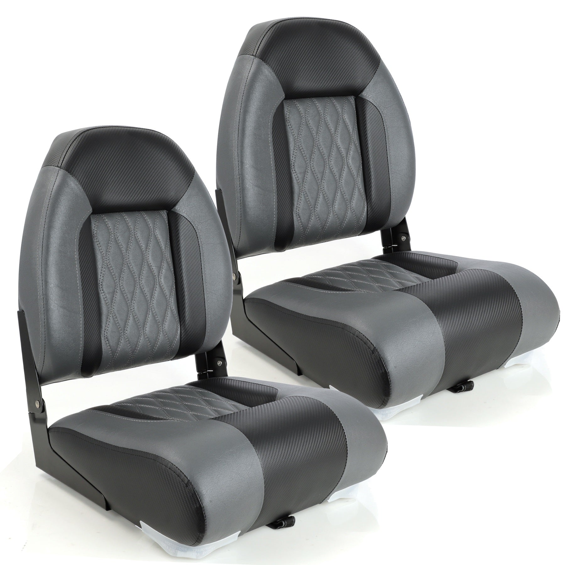 NORTHCAPTAIN Deluxe High Back Folding Boat Seat,Stainless Steel Screws Included