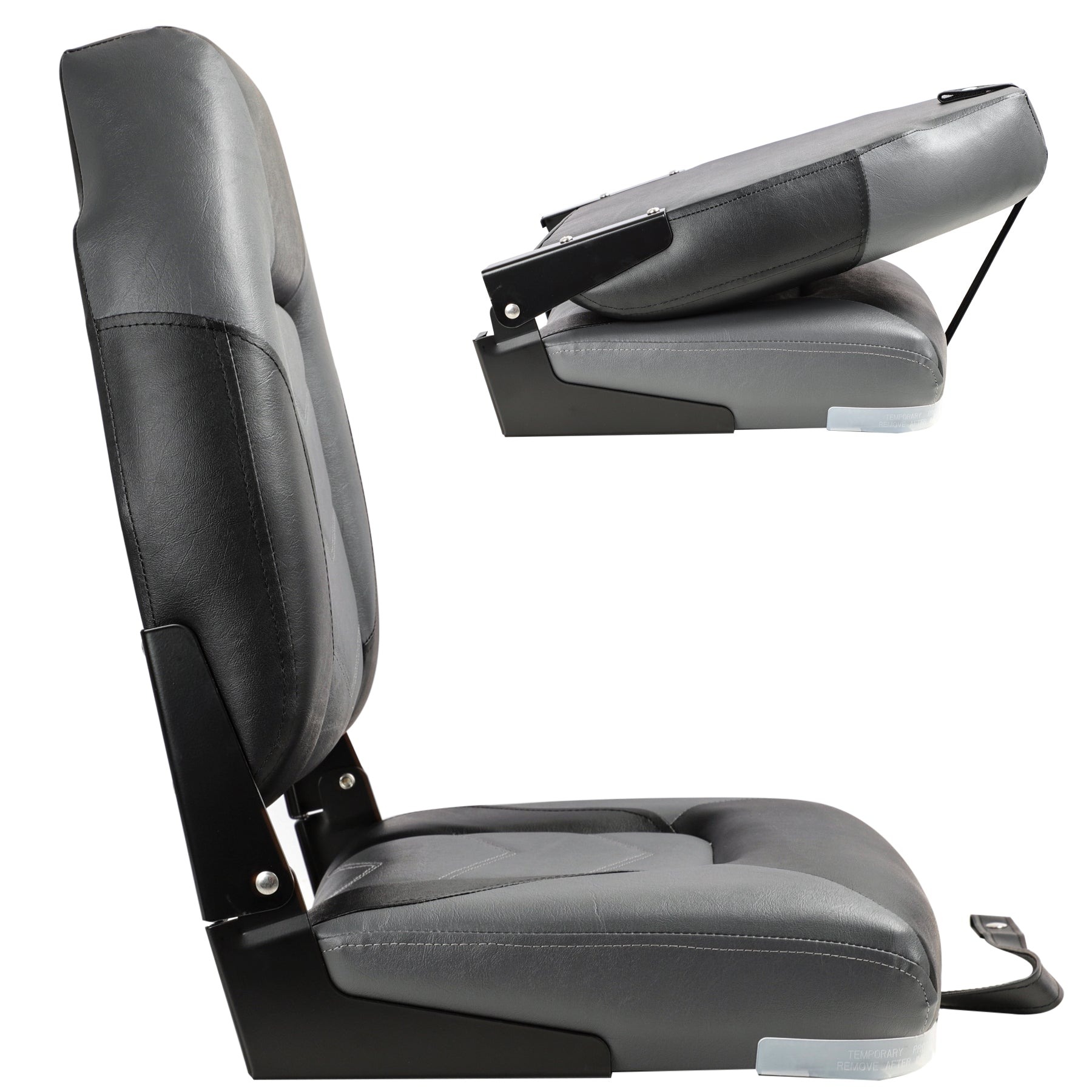 NORTHCAPTAIN T3 Deluxe Low Back Folding Boat Seat,Stainless Steel Screws Included