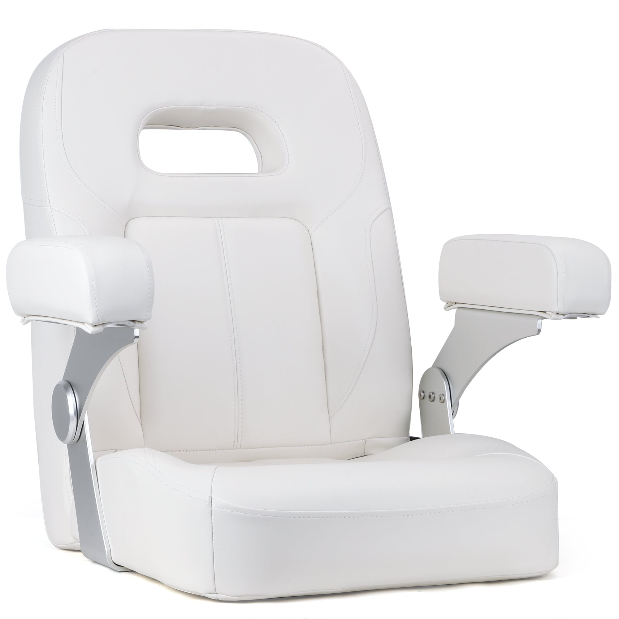 NORTHCAPTAIN Premium Pontoon Captain's Chair High Back Reclining Pontoon Bucket Boat Seat with Adjustable Aluminum Armrests