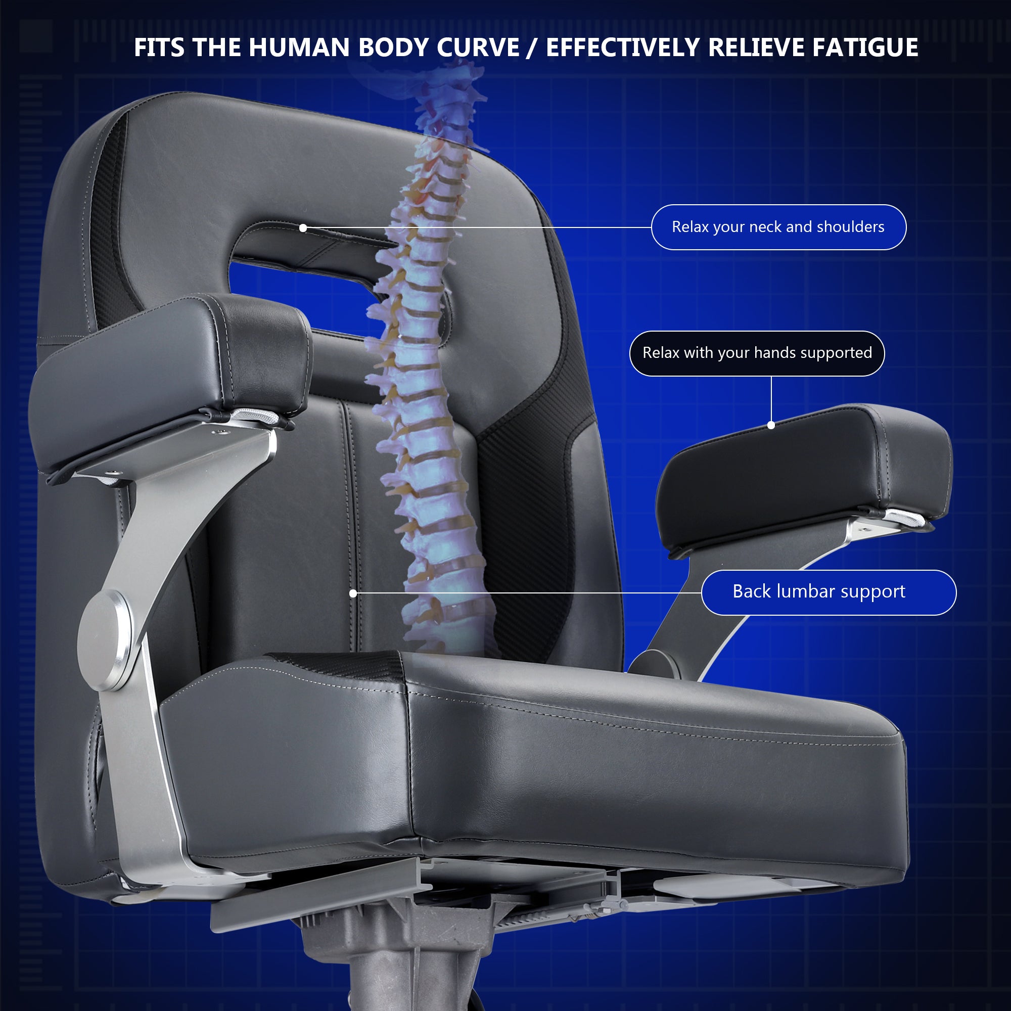 NORTHCAPTAIN Premium Pontoon Captain's Chair High Back Reclining Pontoon Bucket Boat Seat with Adjustable Aluminum Armrests