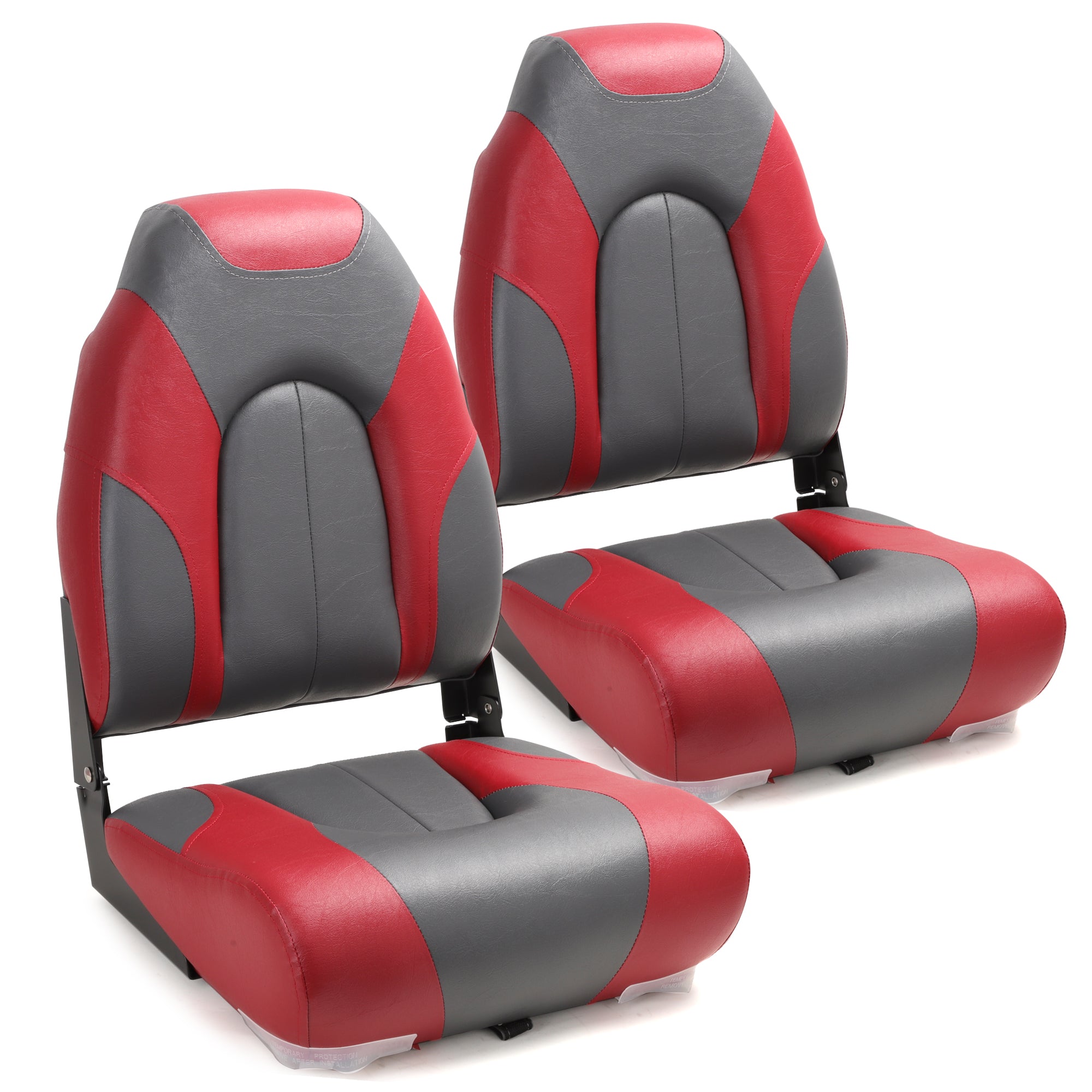 NORTHCAPTAIN Deluxe A Pair of Marine High Back Folding Fishing Boat Seat,Stainless Steel Screws Included