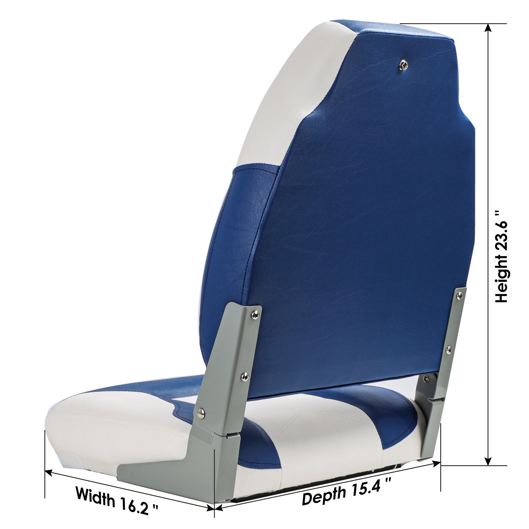 NORTHCAPTAIN T3 Deluxe Low Back Folding Boat Seat,Stainless Steel Screws Included