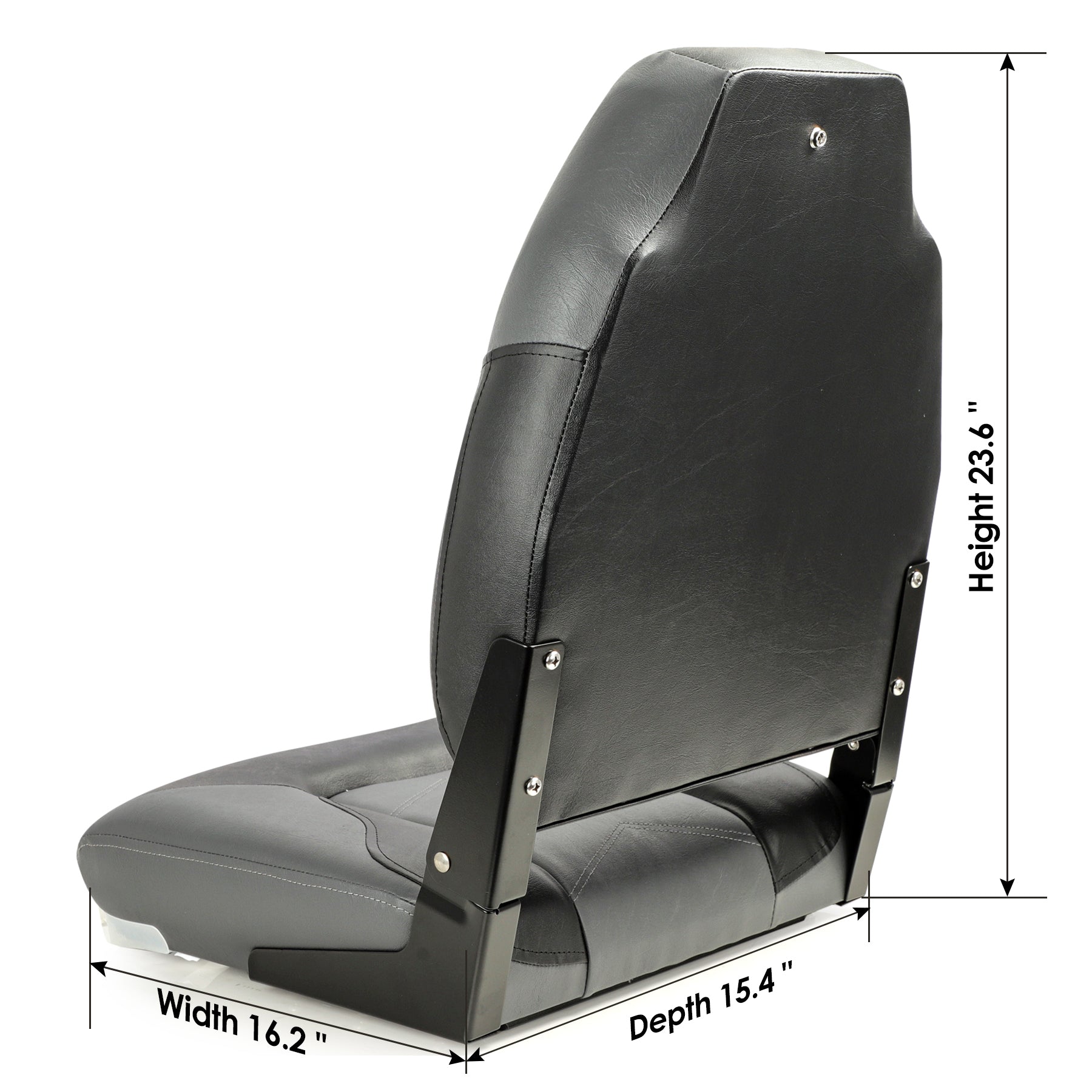 NORTHCAPTAIN T3 Deluxe Low Back Folding Boat Seat,Stainless Steel Screws Included