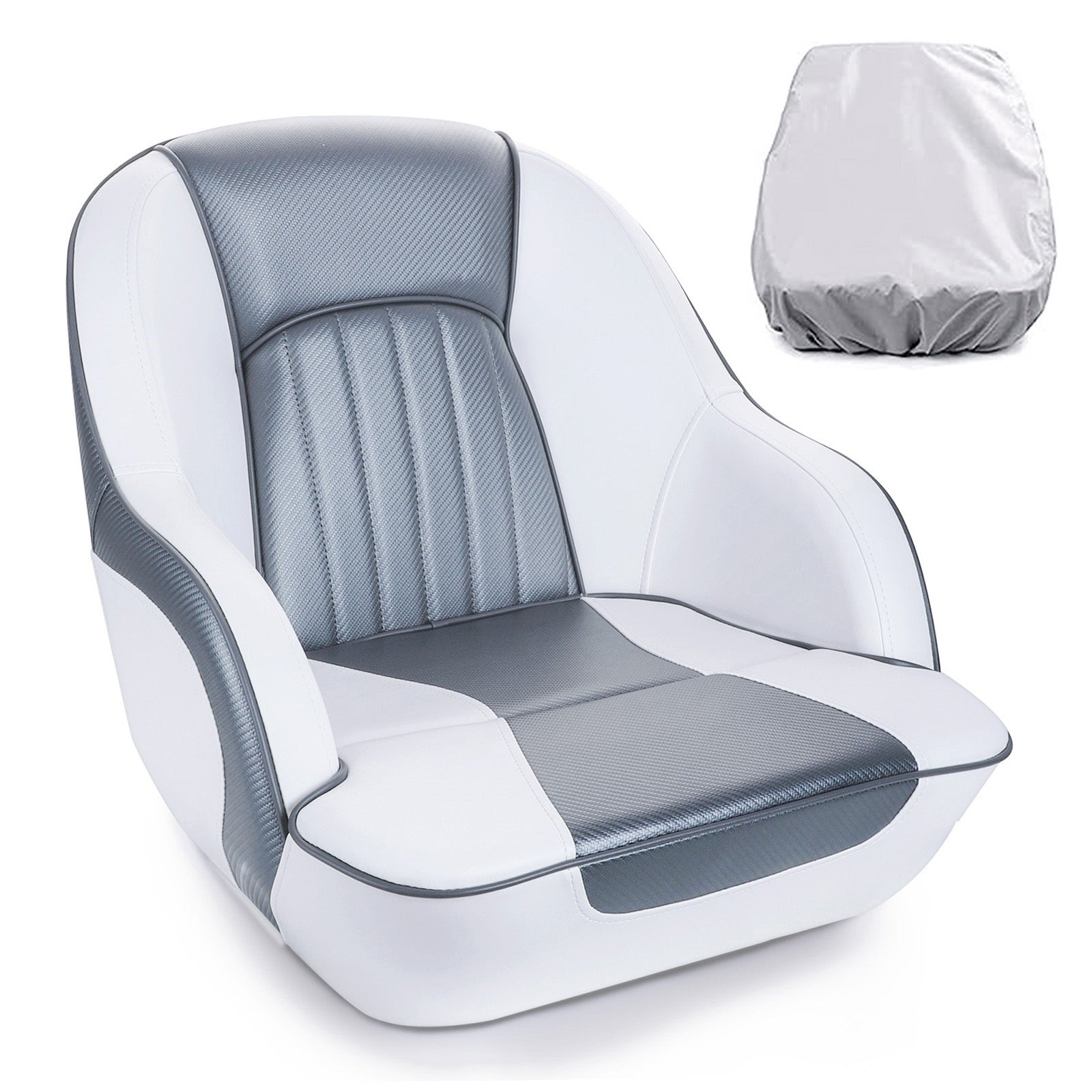 NORTHCAPTAIN Pontoon Captain Bucket Boat Seat with Seat Cover