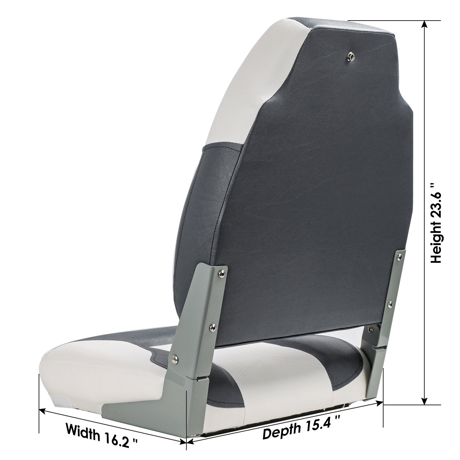 NORTHCAPTAIN T3 Deluxe Low Back Folding Boat Seat,Stainless Steel Screws Included