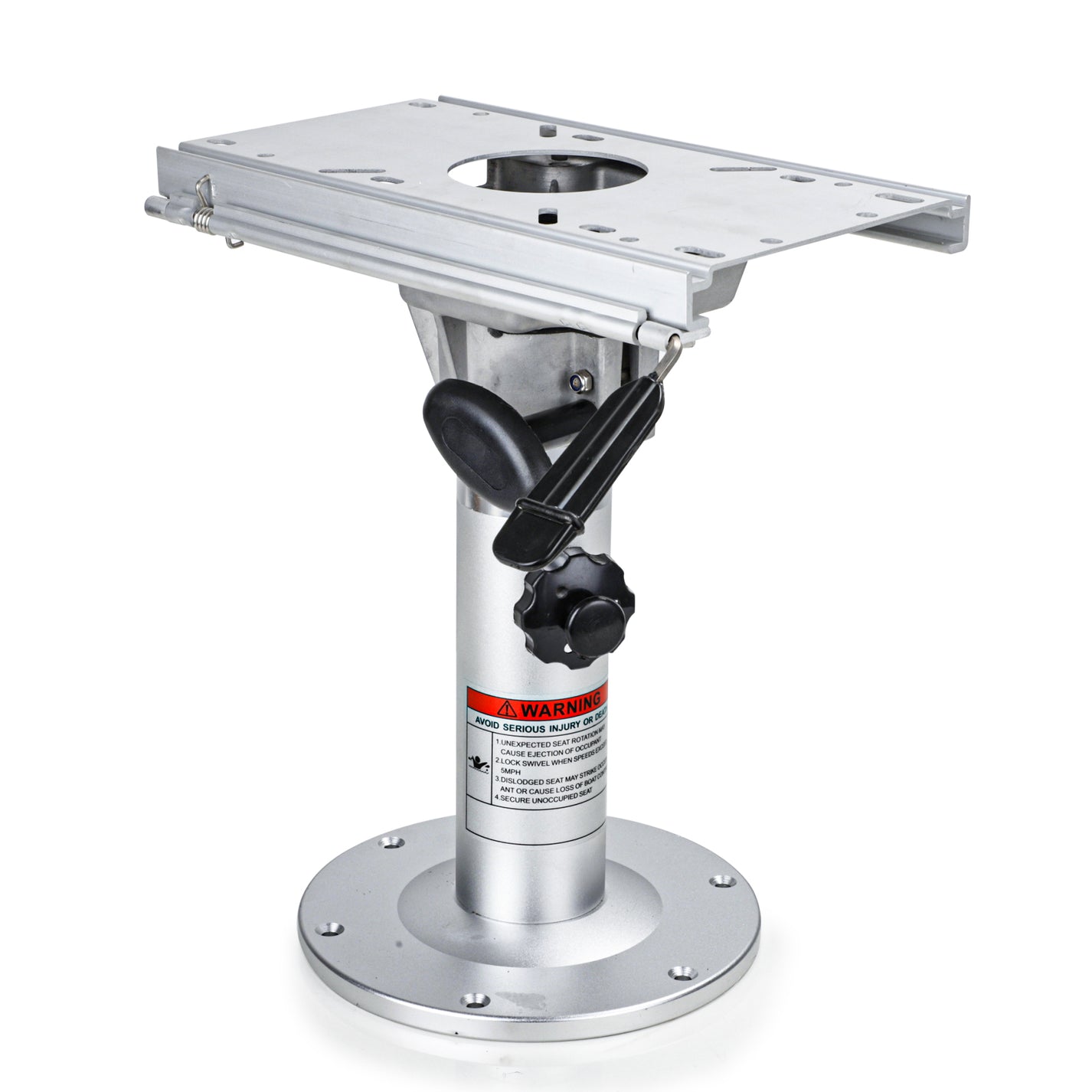 NORTHCAPTAIN Adjustable Aluminum Marine Boat Seat Pedestal with Slide,