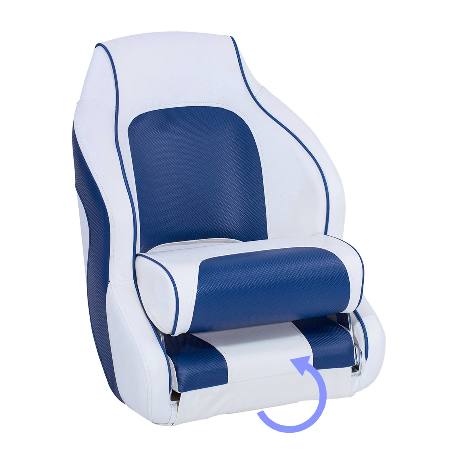 定番の中古商品 Leader Accessories Pontoon Captains Bucket Seat Boat Seat (A  White Blue G